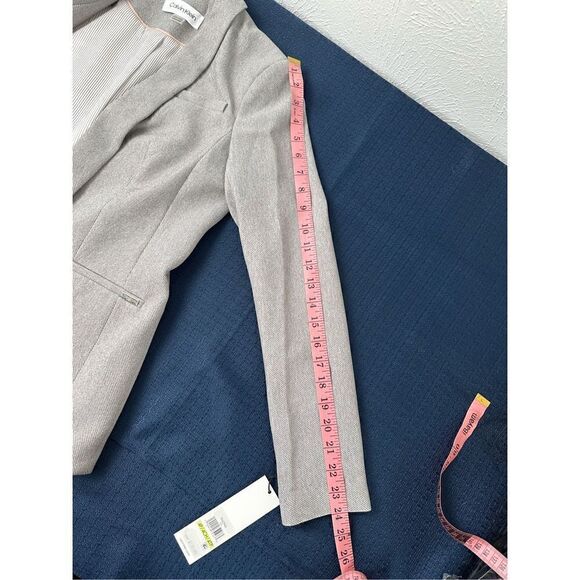 Calvin Klein Women’s Gray Petite Parker Open-Front Blazer Size 4P - Picture 11 of 11
